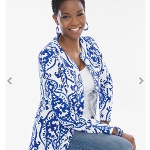 Chicos Indigo Ink Alicia Jacket size 2